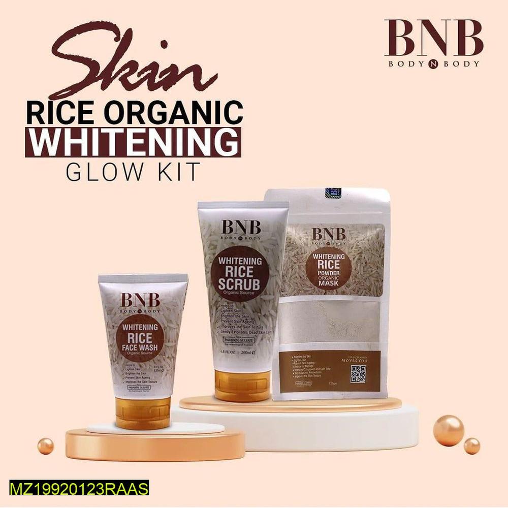 3 In 1 Whitening And Brightening Rice Facial Kit