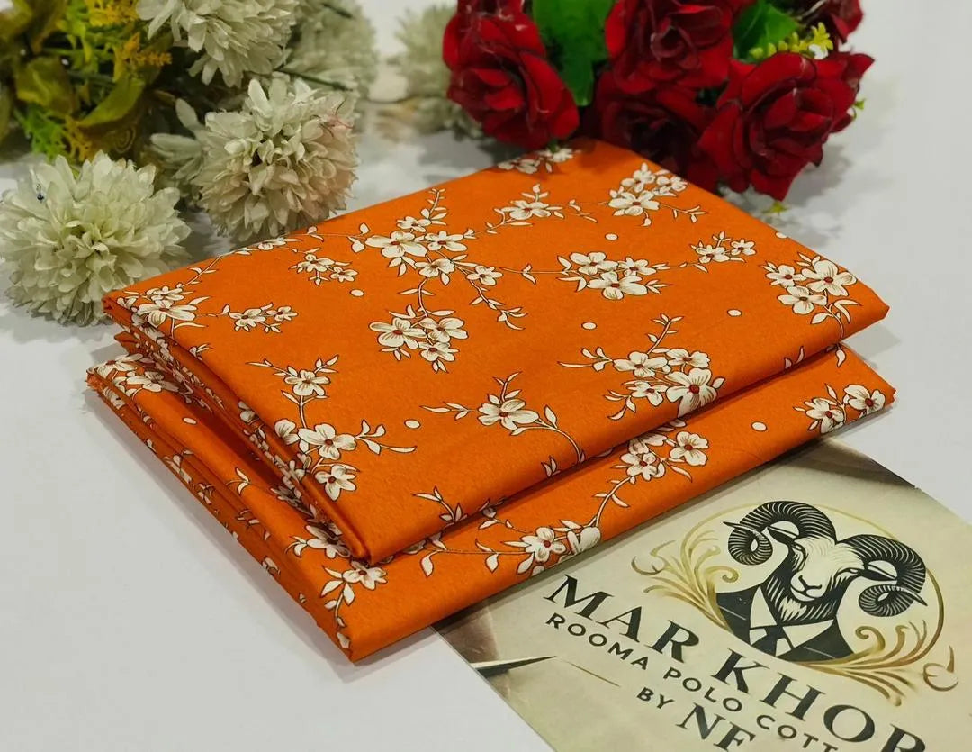 2 Pcs Women's Unstitched Printed Suit