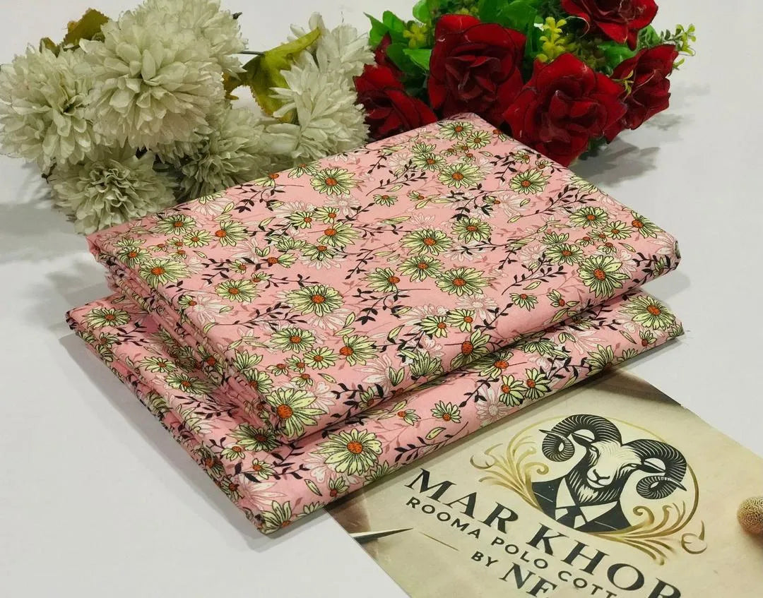 2 Pcs Women's Unstitched Printed Suit