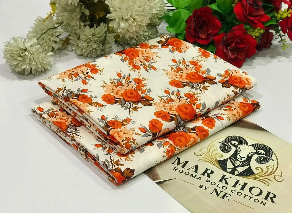 2 Pcs Women's Unstitched Printed Suit