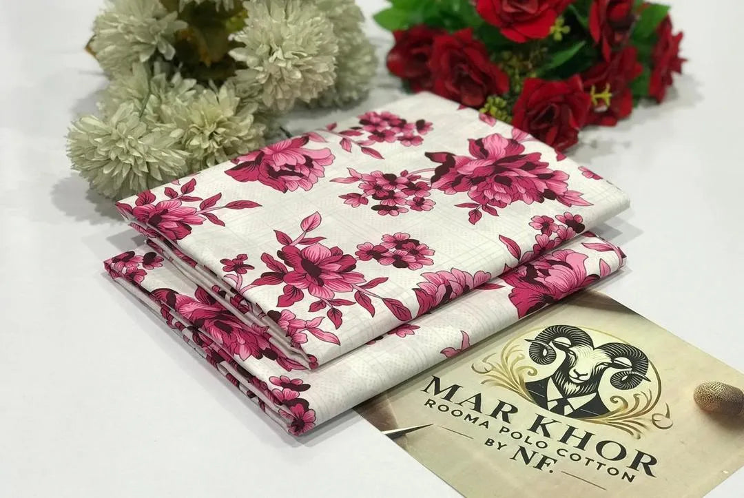 2 Pcs Women's Unstitched Printed Suit