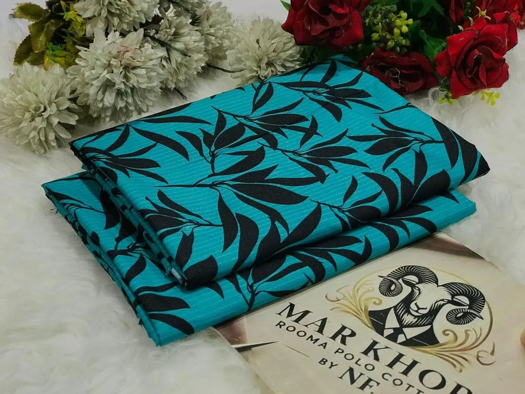 2 Pcs Women's Unstitched Printed Suit