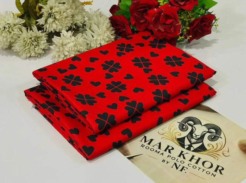 2 Pcs Women's Unstitched Printed Suit