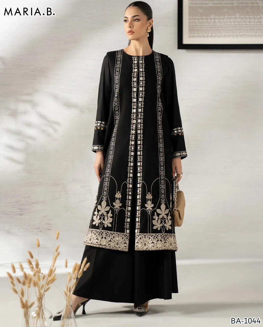 2 Pcs Women's Unstitched Embroidered Suit