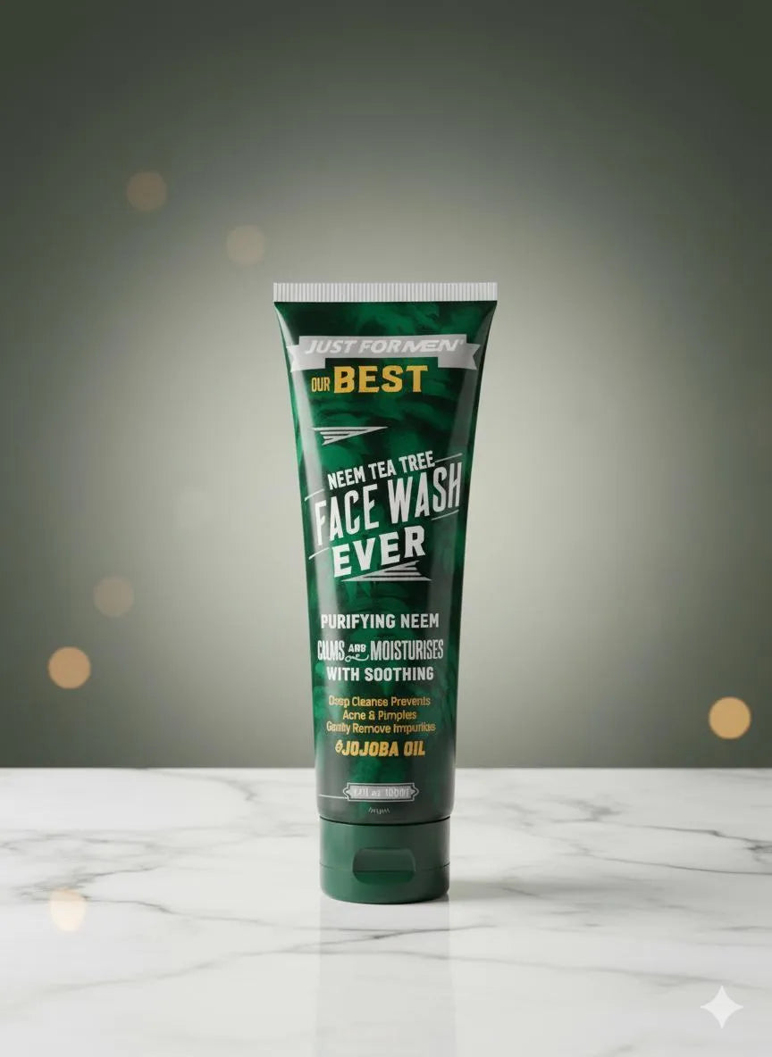 JUST FOR MEN Purifying Neem Tea Tree Face Wash