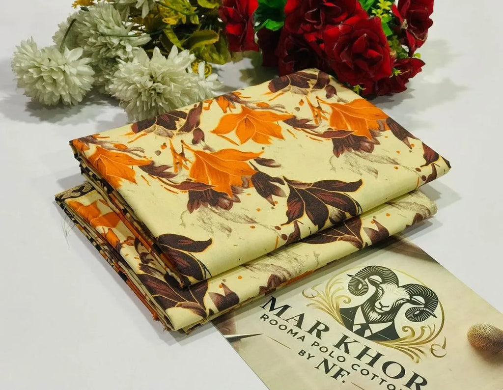 2 Pcs Women's Unstitched Printed Suit