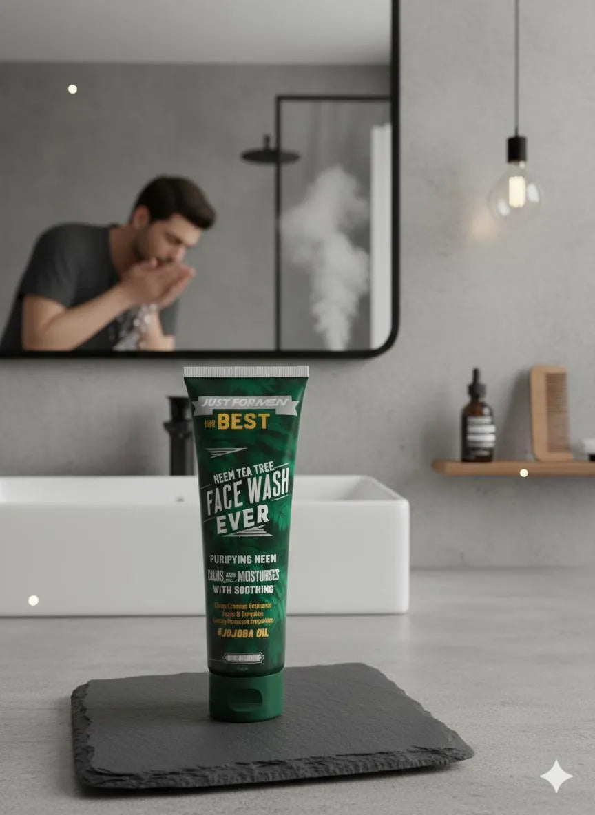 JUST FOR MEN Purifying Neem Tea Tree Face Wash