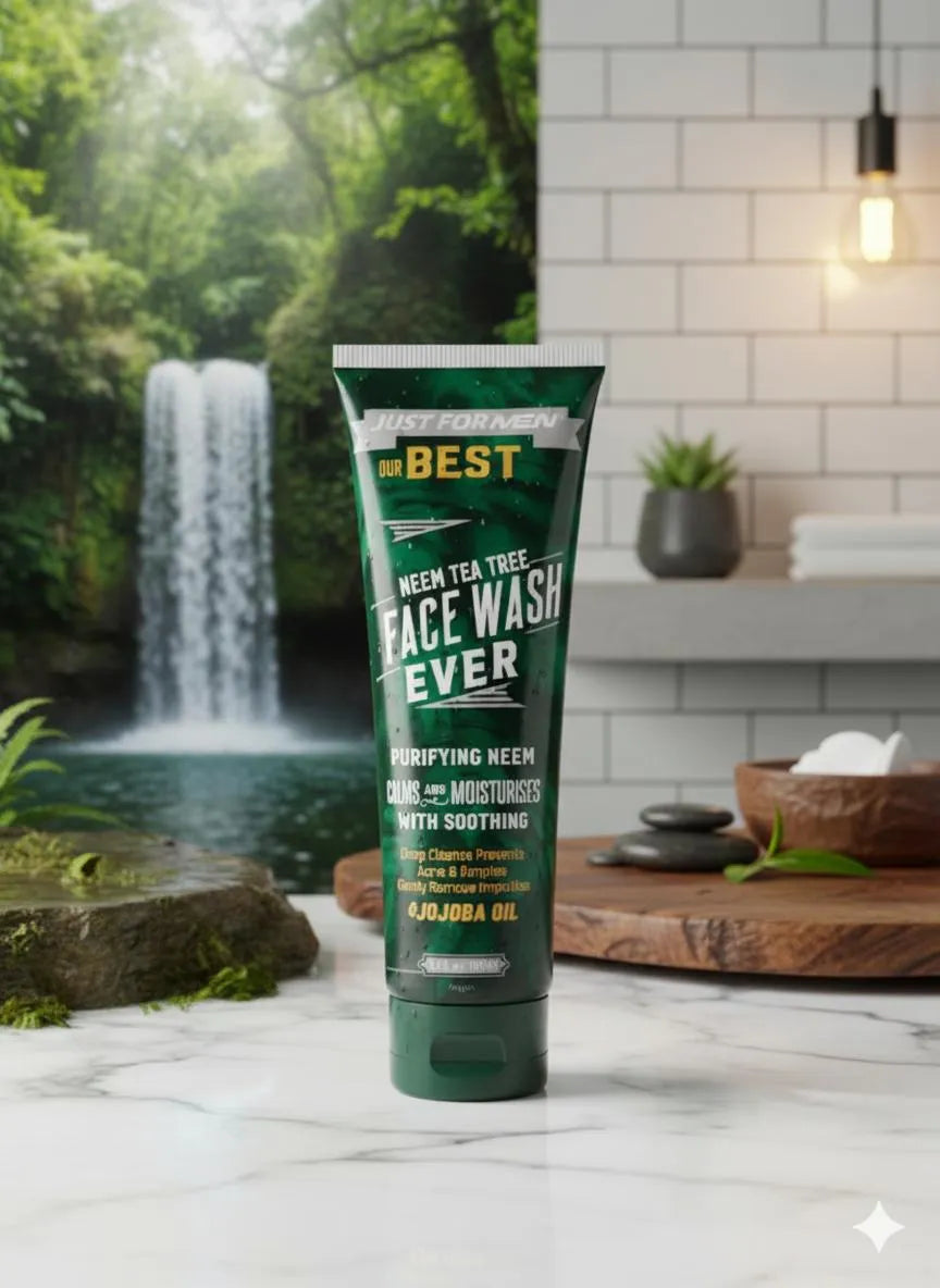 JUST FOR MEN Purifying Neem Tea Tree Face Wash